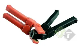 Accu laadklemmen set, 500 Ampere, 2 stuks rood en zwart, haaks model