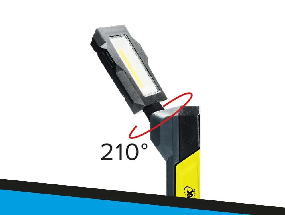 ACCU LED ZAKLAMP: L1000  3,65V  10W/1.000 + 600 LUMEN  INCL. ACCU  LUMX