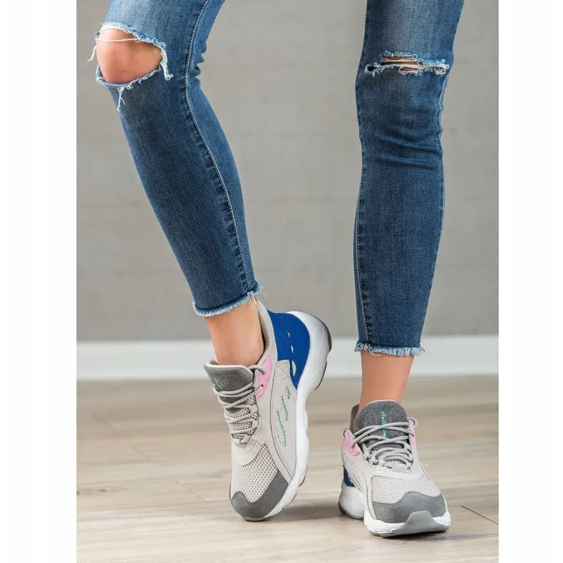 Ax Boxing Comfortabele sportschoenen grijs veelkleurig