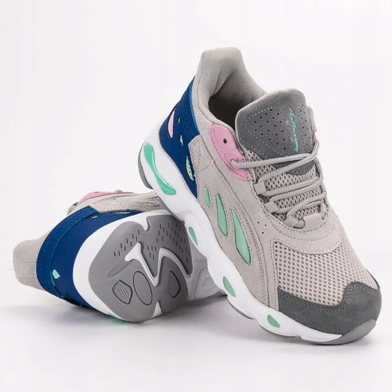 Ax Boxing Comfortabele sportschoenen grijs veelkleurig