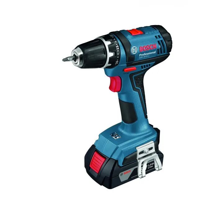 BOSCH BLAUW GSR182LI SCHROEFBOORMACHINE IN LBOXX MET 2 ACCU'S