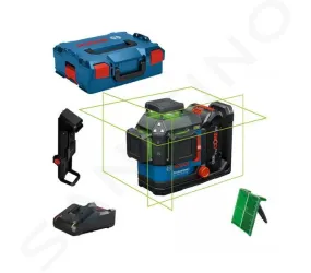 Bosch - Lijnlaser, bereik 120 m, 1x accu 4,0 Ah ProCORE, lader 0601065100