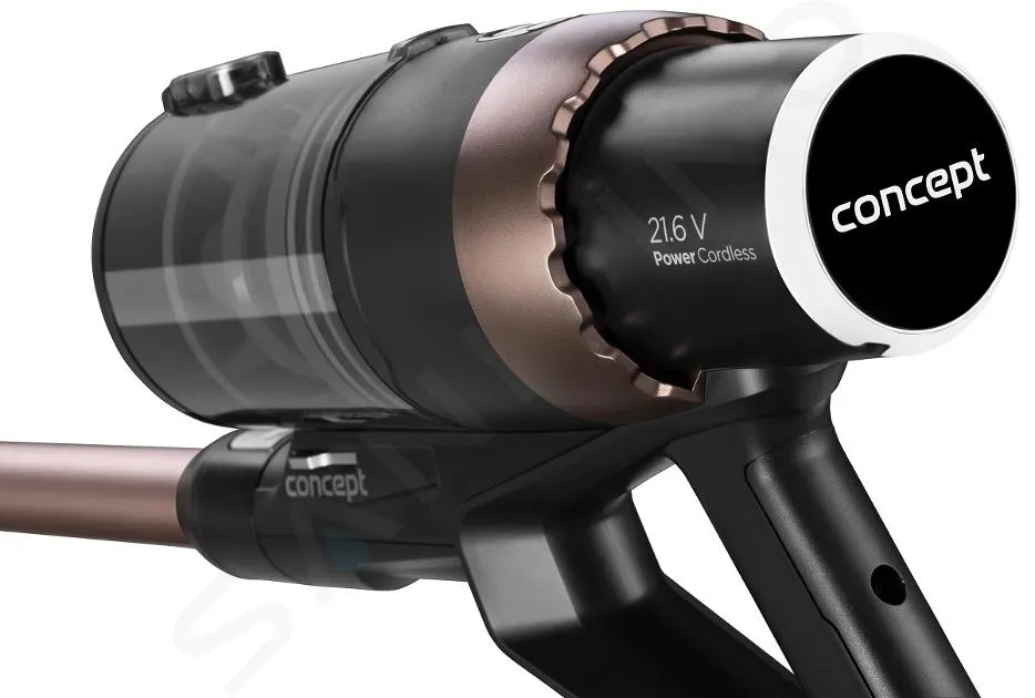 CONCEPT  21,6V ACCUSTEELSTOFZUIGER EN MOP, MET ACCESSOIRES, OPLADER VP6025