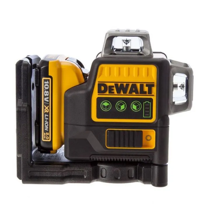 DEWALT DCE0811D1GQW ZELFNIVELLERENDE 2X KRUISLIJNLASER GROEN 10,8V 2,0AH XR ACCU EN LADER