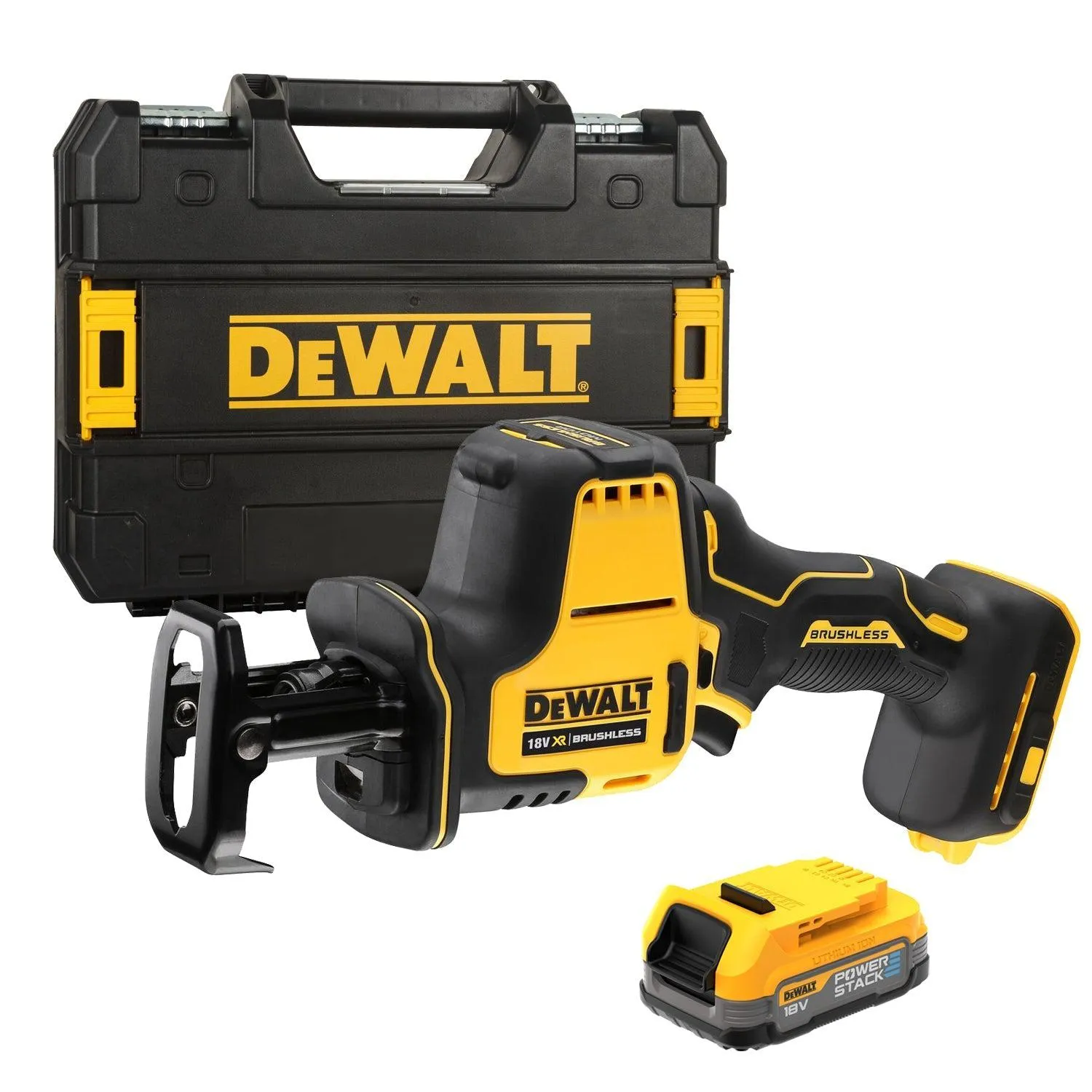 DeWALT DCS369E1T Accu Reciprozaag 18V XR POWERSTACK in TSTAK