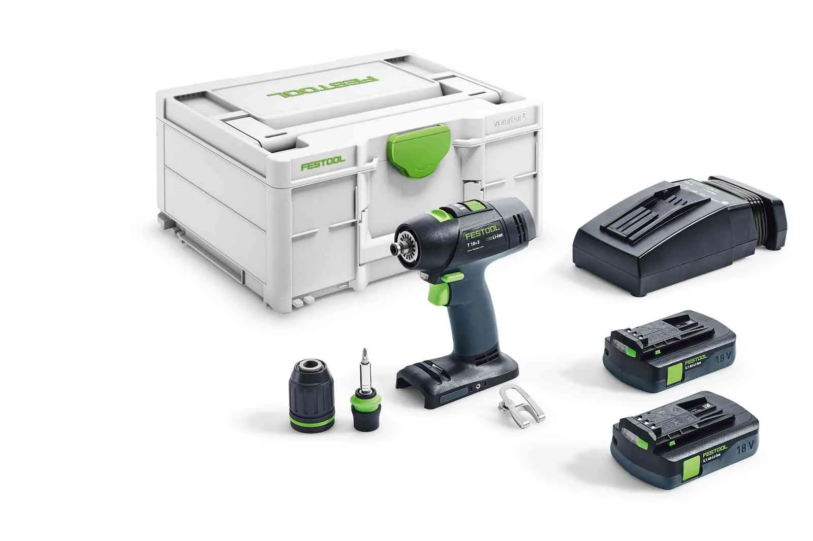 FESTOOL ACCUSCHROEFBOORMACHINE T 18+3 C3,1PLUS  576449