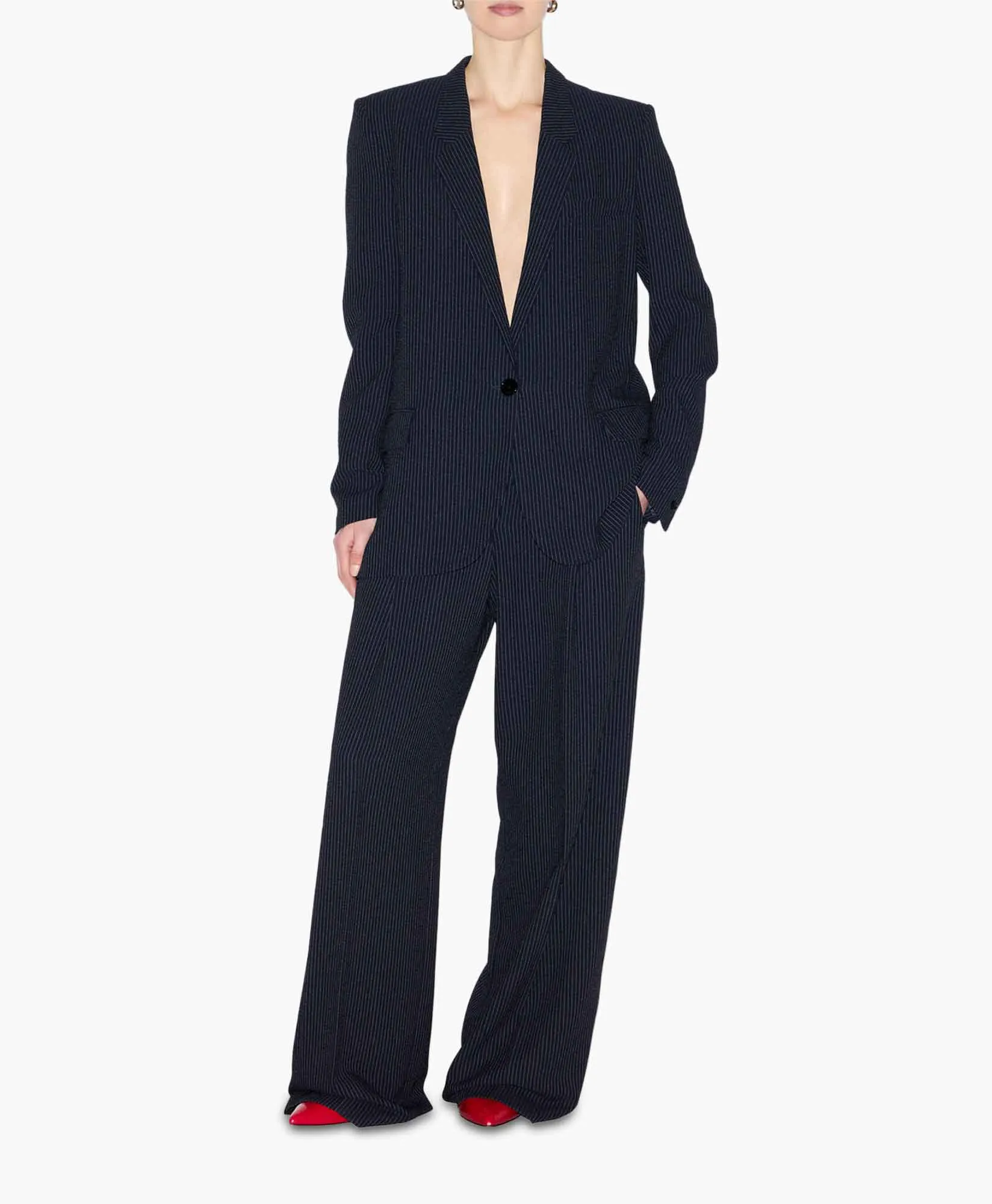 ISABEL MARANT BLAZER OMELIAGA BLAUW