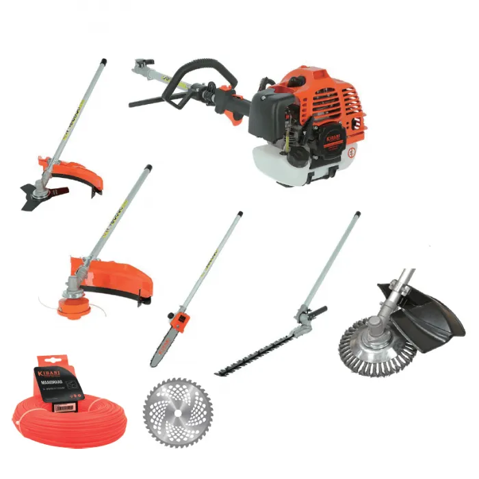 KIBANI 6IN1 MULTITOOL  52 CC  1.9 PK 2TAKT BENZINE MOTOR  HEGGENSCHAAR, KETTINGZAAG, GRASTRIMMER, ONKRUIDBORSTEL, ZAAGBLAD
