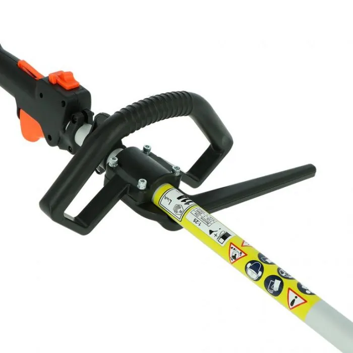 KIBANI 6  IN  1 MULTITOOL BOSMAAIER XXL  WERKHOOGTE 5 METER  52 CC / 1.9 PK 2TAKT BENZINE  HEGGENSCHAAR KETTINGZAAG  GRA