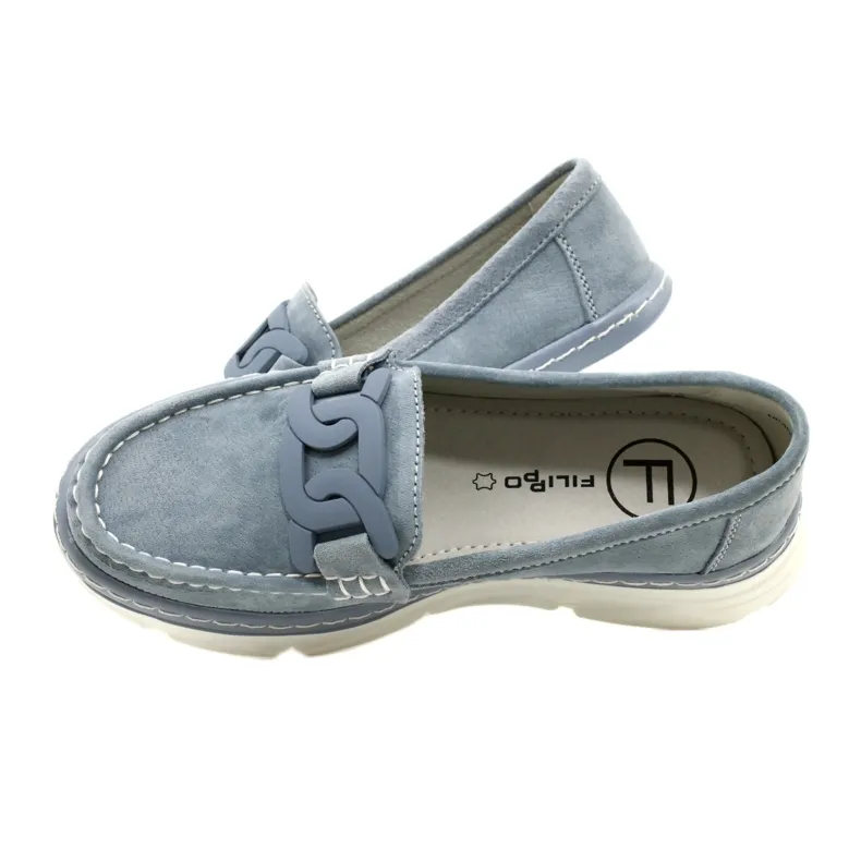 Leren mocassins Filippo DP4552/23 blauw