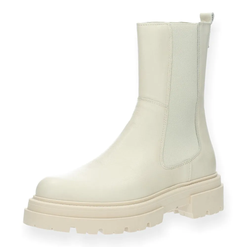 Lichtbeige beatle boots