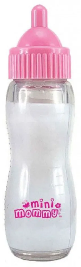 magische poppenfles 12,5 x 3,5 cm PVC roze/wit