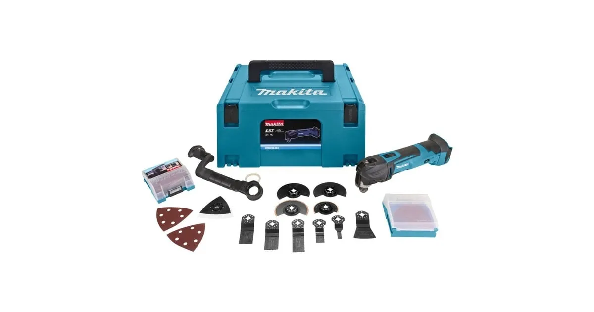 Makita 18 V Multitool DTM51ZJX3 multifunctioneel apparaat (Blauw/zwart, Accu niet inbegrepen)