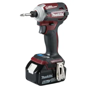 Makita DTD171TJAR 18V Slagschroevendraaier in Authentic Red 2x5,0Ah Accu met Lader in Mbox