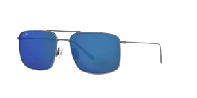 Maui Jim Aeko S (55 - 16) Gepolariseerd with Blauw lenses and Grijs frame