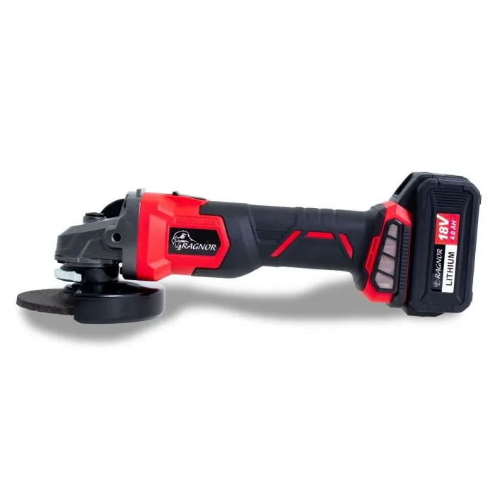 Ragnor 18V Haakse Accuslijper 115mm met Accu + Oplader