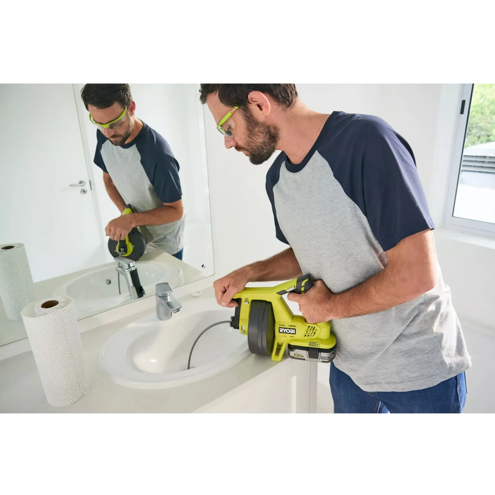 RYOBI ACCUONTSTOPPER R18DA0 PIJP REINIGINGSAPPARAAT (GROEN/ZWART, 18V, ZONDER BATTERIJ EN LADER)