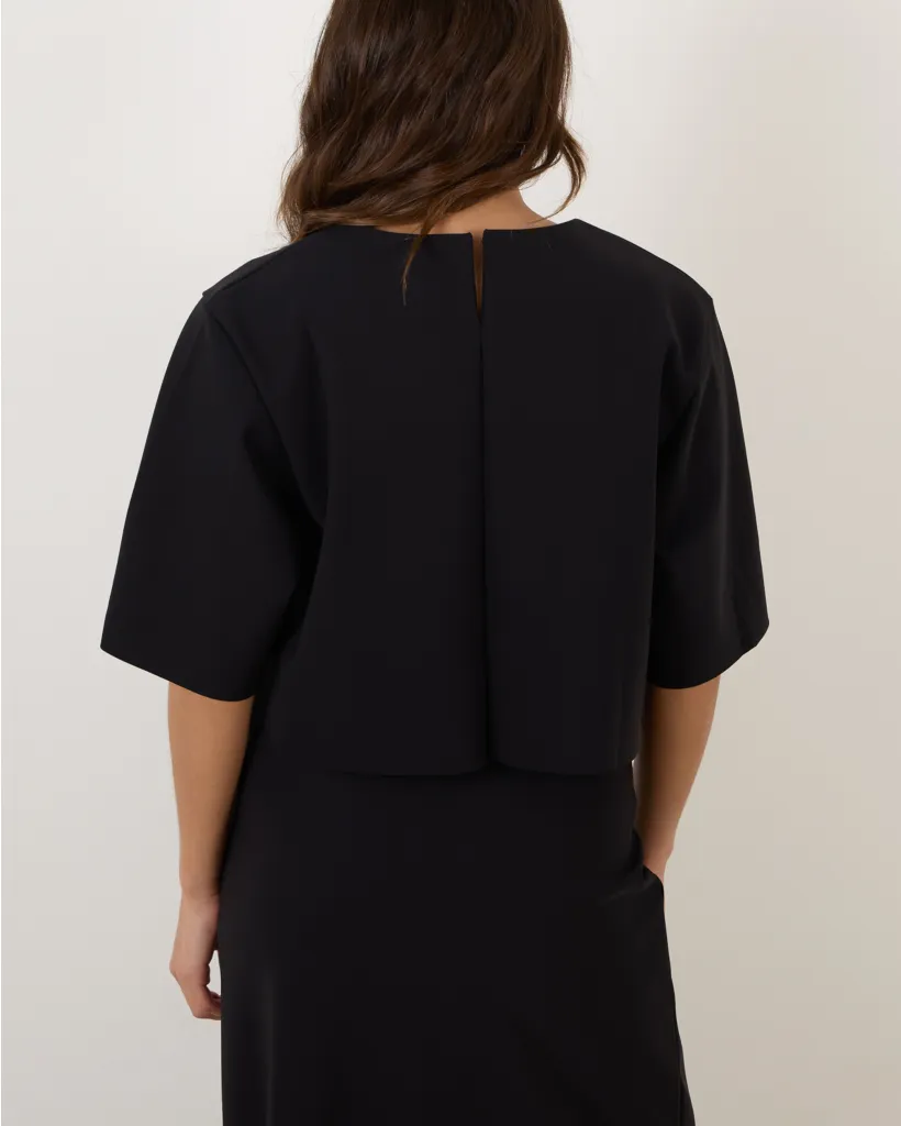 TSHIRT KM RONDE HALS DAMES BLACK 001