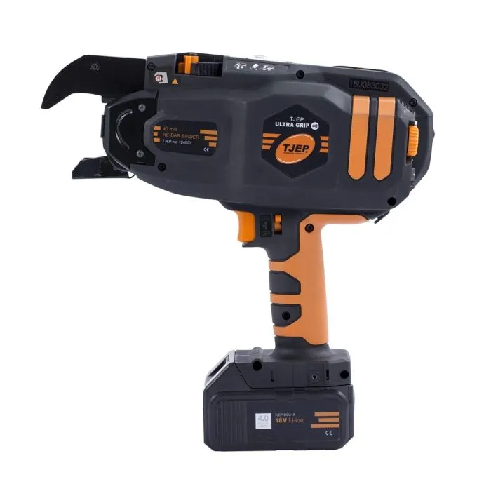 ULTRAGRIP 40 REBAR VLECHTMACHINE      2X 4.0AH 18V ACCU'S EN SNELLADER